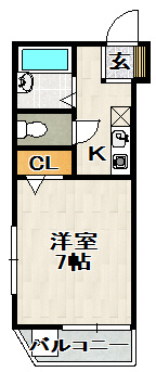 エルロン21（ELERON21）の間取り