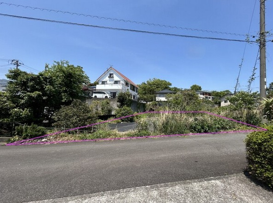 【前面道路含む現地写真】 | 伊東市八幡野　売地