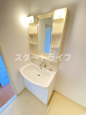 大阪市淀川区木川西４丁目の賃貸マンションの洗面所