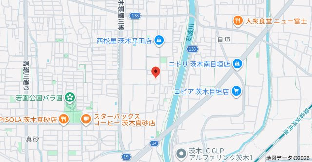 カーサフローラ玉木の地図
