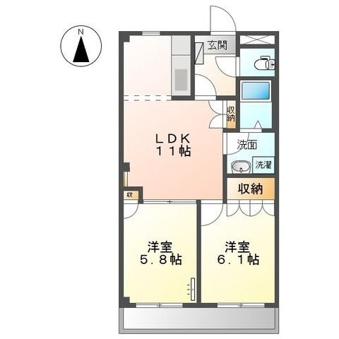 オータム　めぐみの間取り