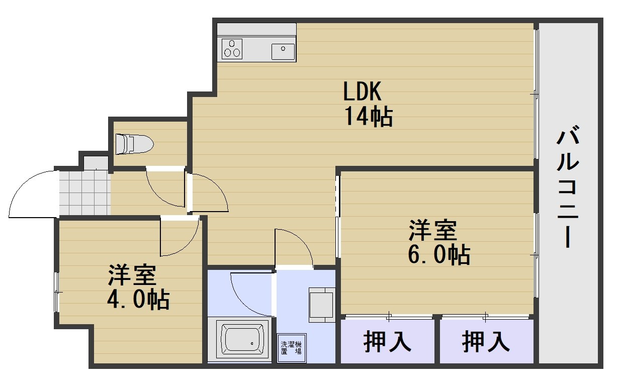 リレイズ広瀬の間取り