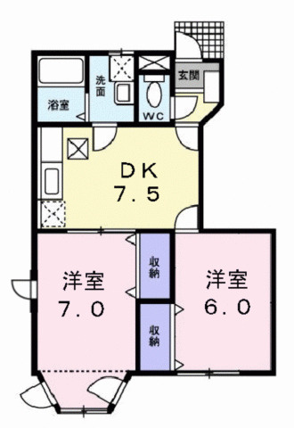ラルジュ・翠ケ丘一番館の間取り