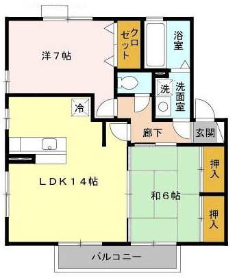 ローテローゼ自由が丘の間取り