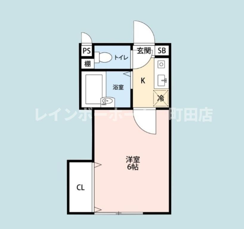 ロッシェル若松3号棟※初期費用分割あと払いサービス利用可能物件の間取り