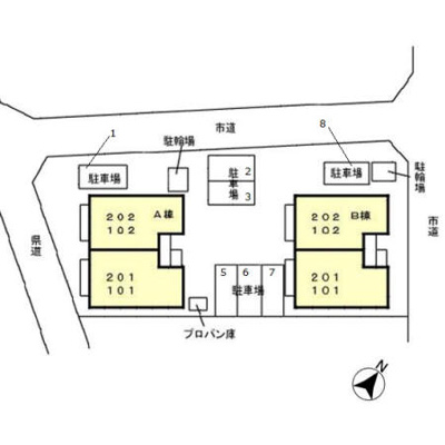 【区画図】 | メゾンコルザ　Ａ