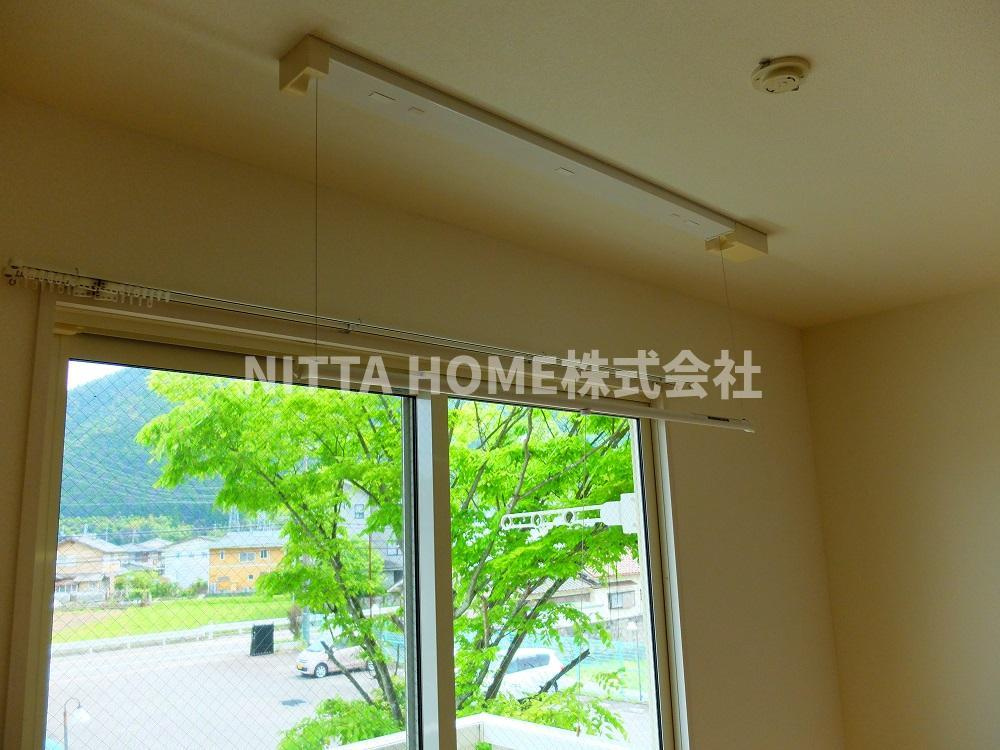 丹波篠山市宇土のアパートの設備|室内物干し設置済み◆