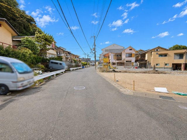 嵐山宮ノ北町　２号地の前面道路含む現地写真