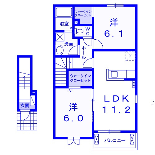 はまなす荘Ⅱの間取り