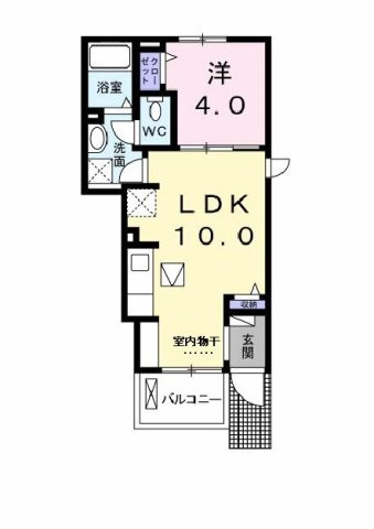 ローズ・ブローテＢの間取り