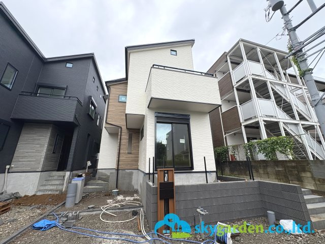 鎌倉市台４丁目　新築戸建　全２棟B号棟の外観|令和8年6月3日撮影（工事中）