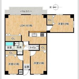 リジェール宝塚の間取り