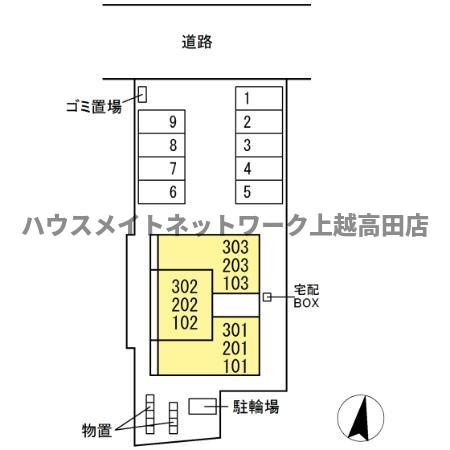 レーベンの区画図|配置図