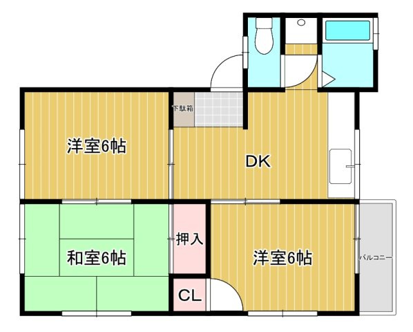 メゾンはすわ3の間取り