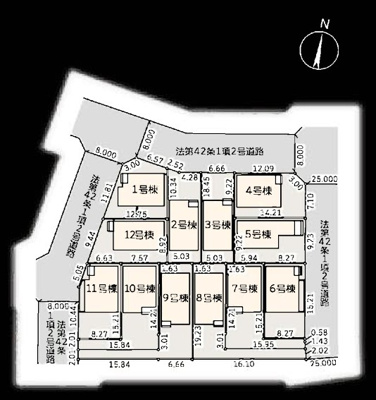 【区画図】 | 藤沢市葛原第2 新築戸建 全12棟