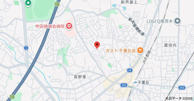 東千里OMパレスの地図