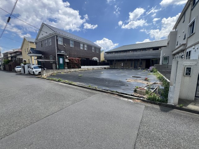 西原2丁目売地　公道面の整形地　土地面積251.5㎡（約76.07坪）の前面道路含む現地写真