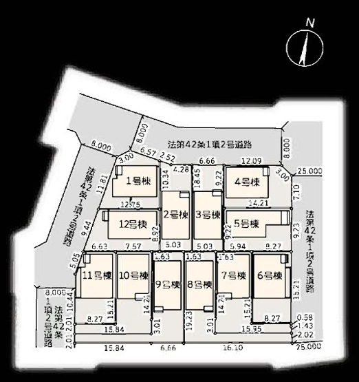 【区画図】 | 藤沢市葛原第2 新築戸建 全12棟