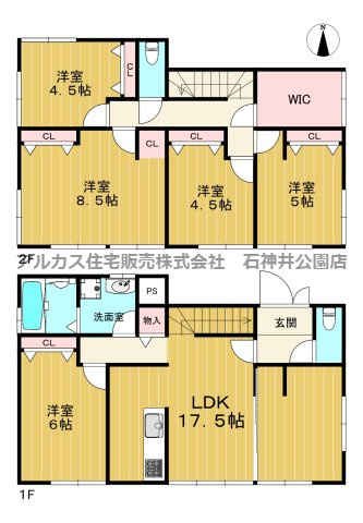 中野区上高田５丁目　再建築不可中古一戸建　西武新宿線　新井薬師前の間取り