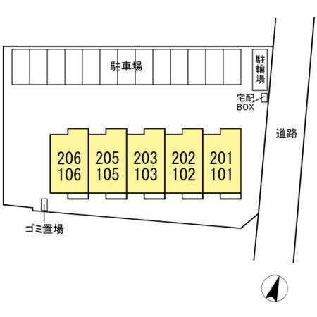 Grand Winds Tsukuba Ⅵの区画図