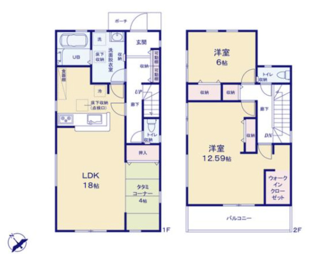 【間取り】 | 久喜吉羽第5　新築戸建　全8棟　6号棟
