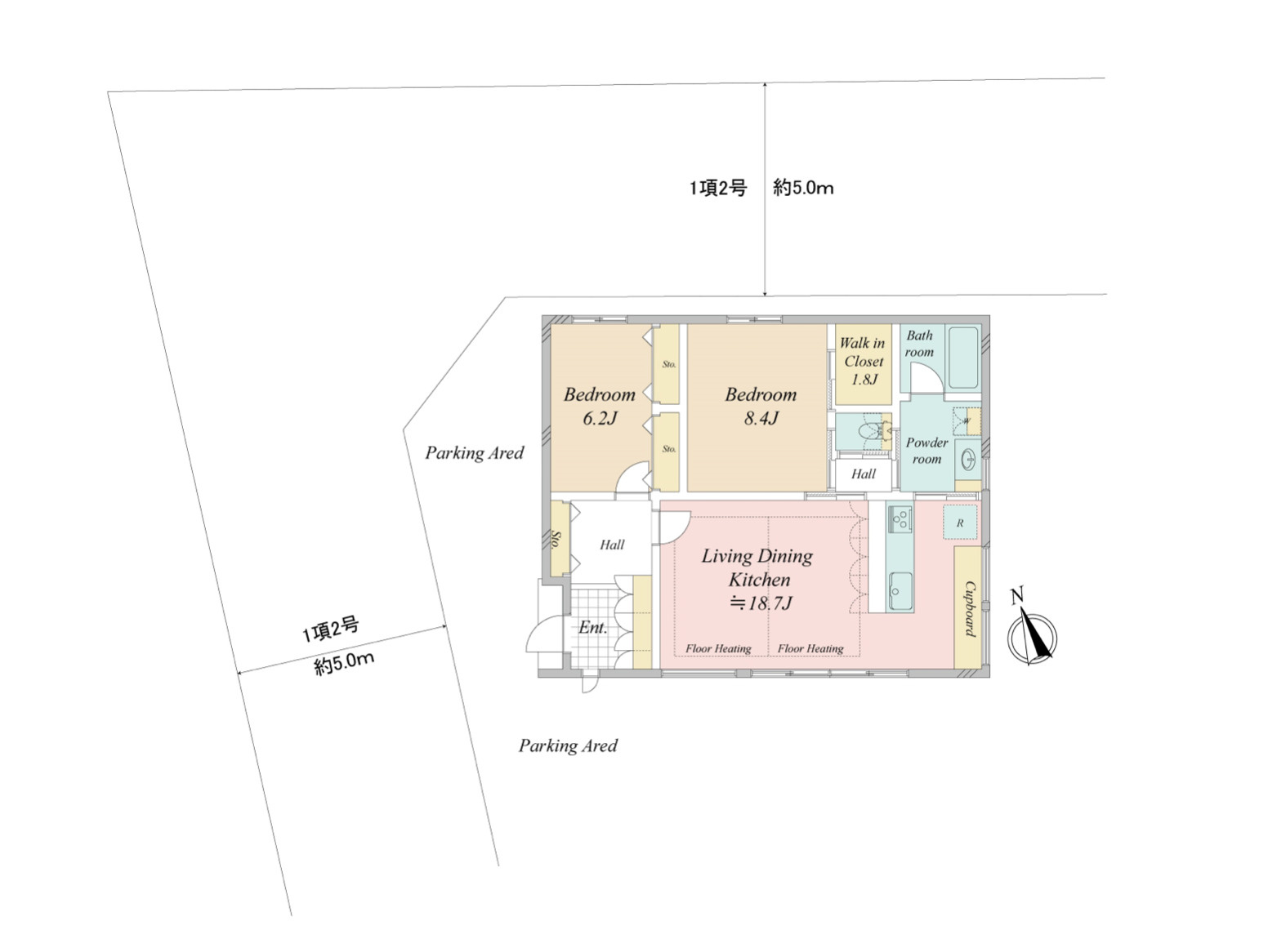 中古戸建　流山市野々下の間取り