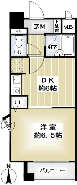 エスリード京都駅前の間取り