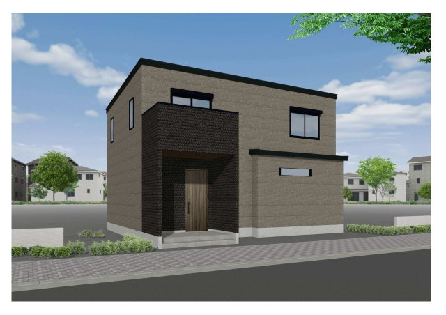 神戸市北区甲栄台5丁目新築戸建の外観パース|1号地