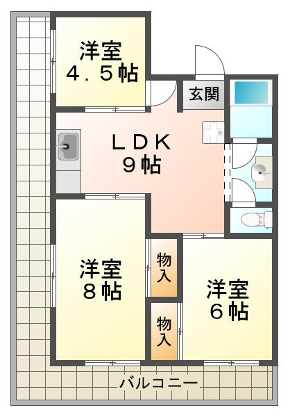 シャトレイユの間取り