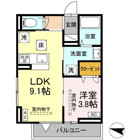 ルドベキア湘南台の間取り