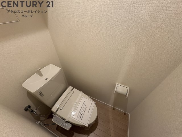 ゆったり落ち着けるトイレです
