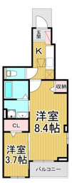 ラサクセション宝塚の間取り