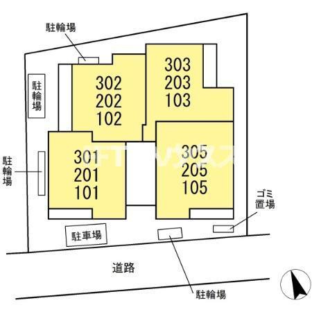 （仮称）前原東2丁目PJの区画図