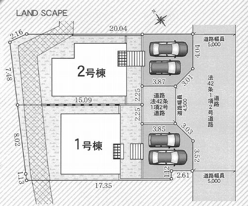 【区画図】 | 【仲介手数料０円】秦野市南矢名第19　新築一戸建て　全2棟 | 秦野市南矢名第19　新築一戸建て　全2棟