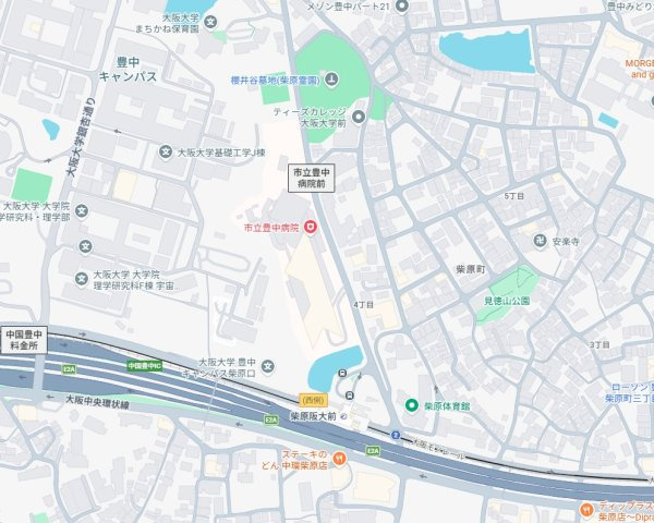 豊中市柴原町　第1期　売土地の地図