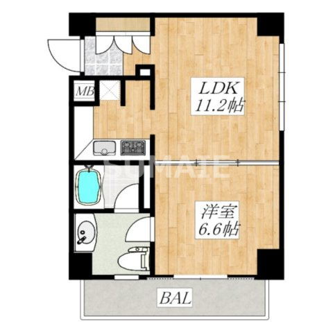 ソシオミュゼイズアスカヤマの間取り|間取りです。