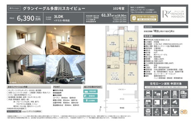 【その他】 | グランイーグル多摩川スカイビュー　仲介手数料無料＋40万円現金プレゼント中