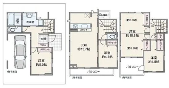 【間取り】 | 東鳴尾町２丁目　新築戸建