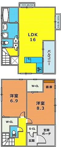 ソルパティオ熊内の間取り