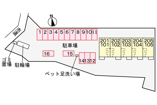 ミルキーウェイＣの駐車場|駐車場