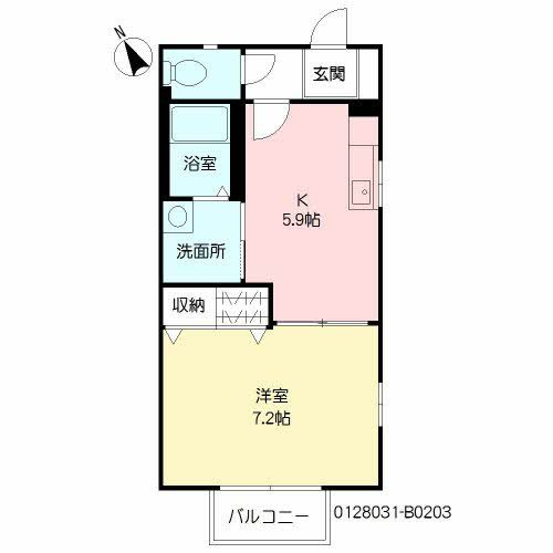 プランドールミニヨン B棟の間取り