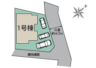 藤沢市打戻２期　新築戸建　全１棟の区画図