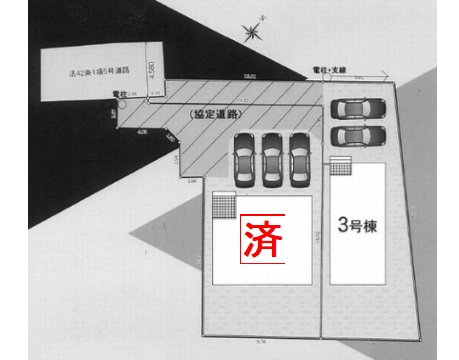 【区画図】 | 【仲介手数料０円】小田原市飯田岡第20　新築一戸建て　全3区画 | 小田原市飯田岡第20　新築一戸建て　全3区画