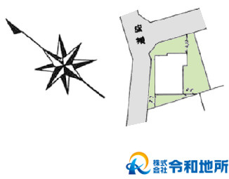 売地　茅ヶ崎市下寺尾の土地図