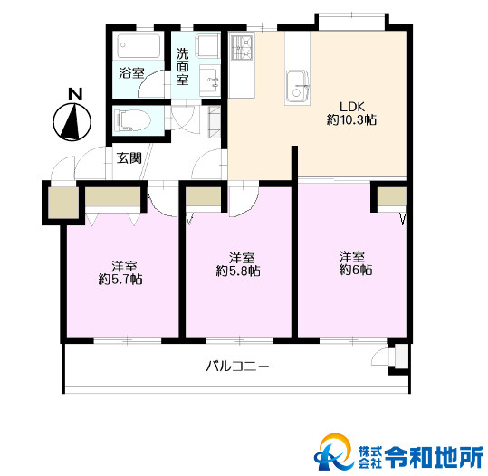 湘南西部住宅　2-5の間取り