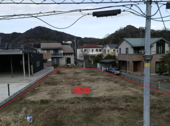 愛甲郡愛川町田代の売地の外観