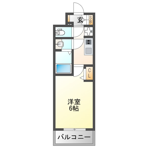 プレサンス塚本ベラビィの間取り