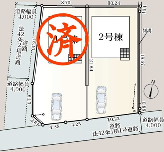 【区画図】 | 石川町下泉新築一戸建て2棟