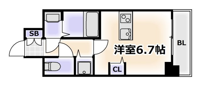 【間取り】 | プレサンスタワー難波WEST
