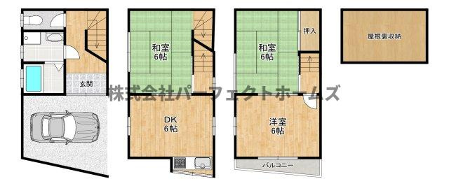 堀溝3丁目戸建　賃貸の間取り